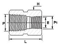Hex Reducing Coupling GCGR